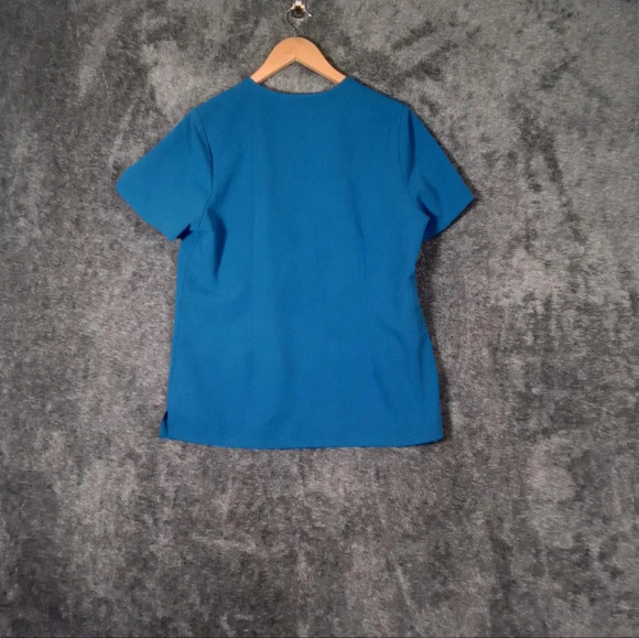 Figs Catarina scrub women's top blue size Medium - Picture 3 of 7